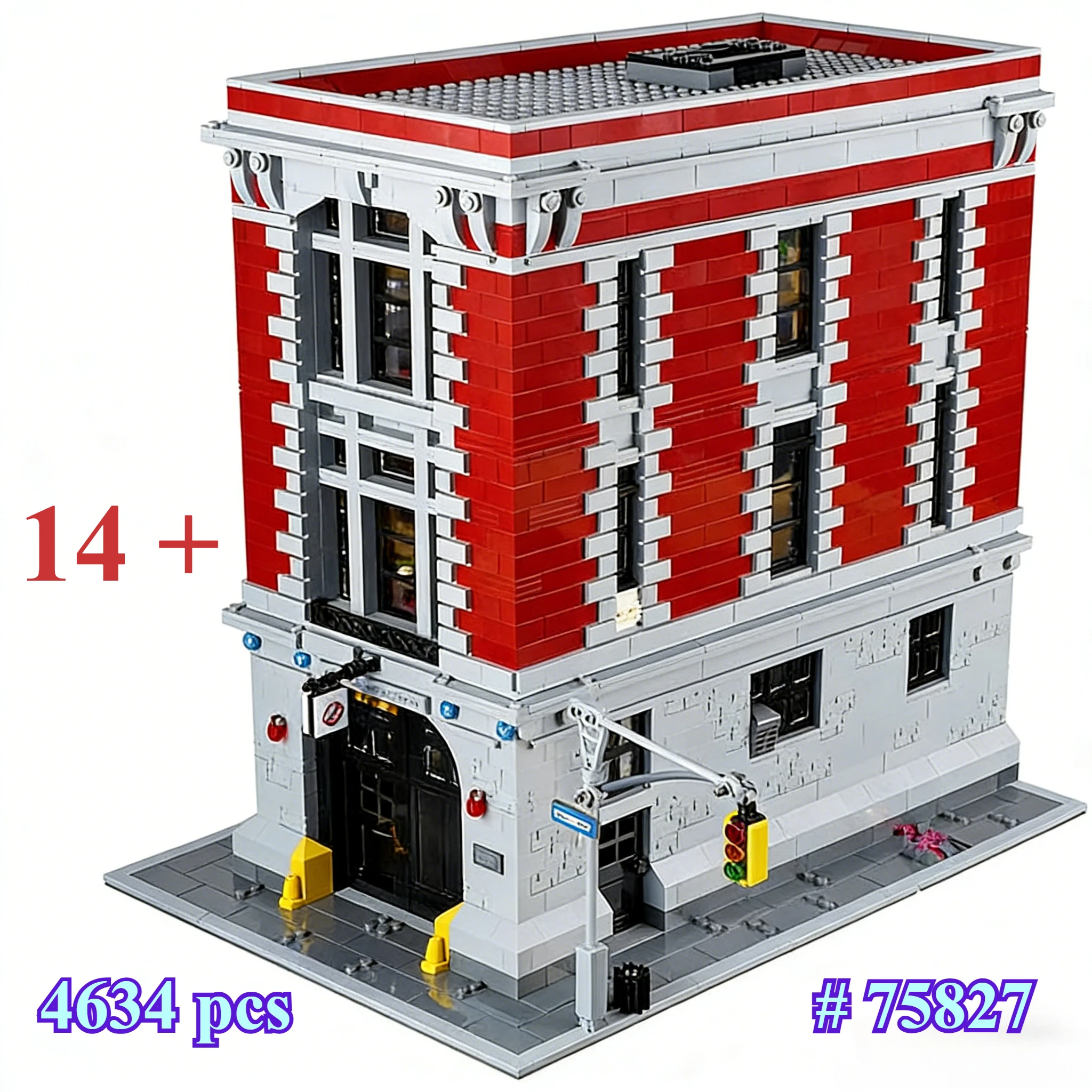 

Наборы строительных блоков Firehouse Headquarters Building Blocks 75827, подходящие для подарков на день рождения, совместимые с Legoed, 4634 шт.