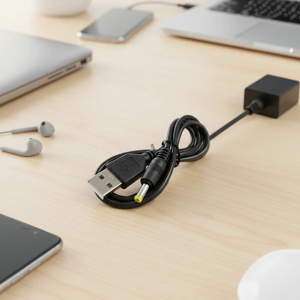 80cm 5V USB To DC Power Charging Cable Charge Cord 4.0x1.7mm