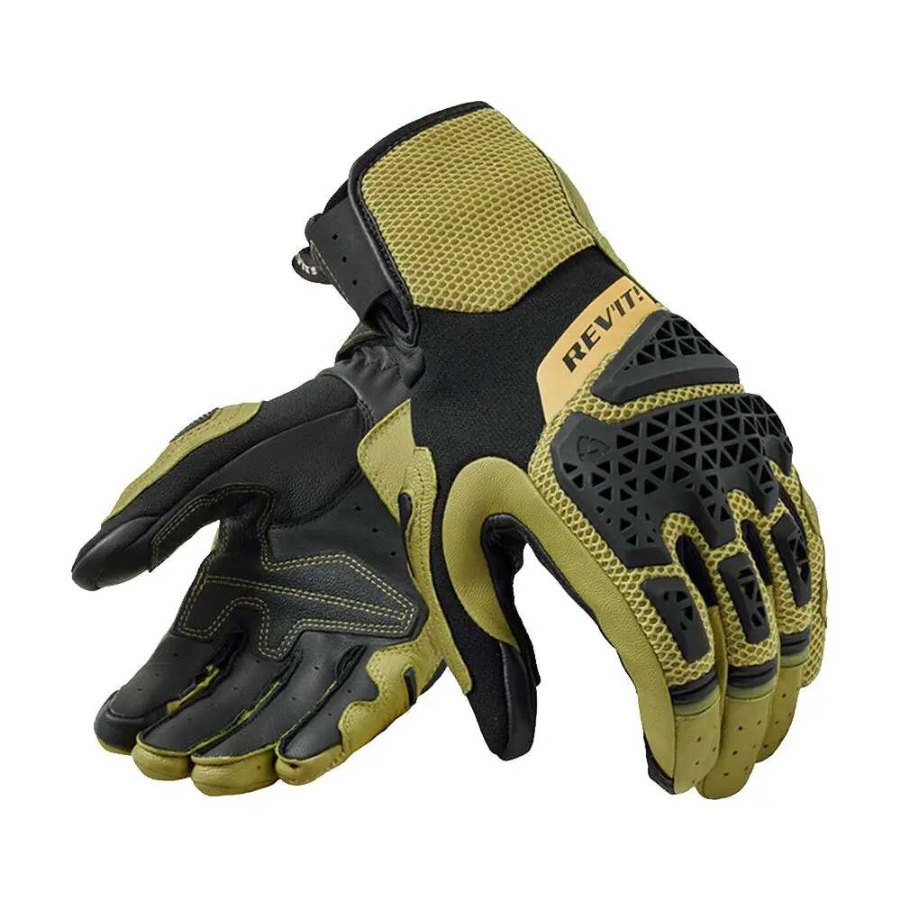 ريفيت ساند 5 قفازات جلد طبيعي شبكة نسيج شاشة تعمل باللمس دراجة نارية سباق ركوب الخيل