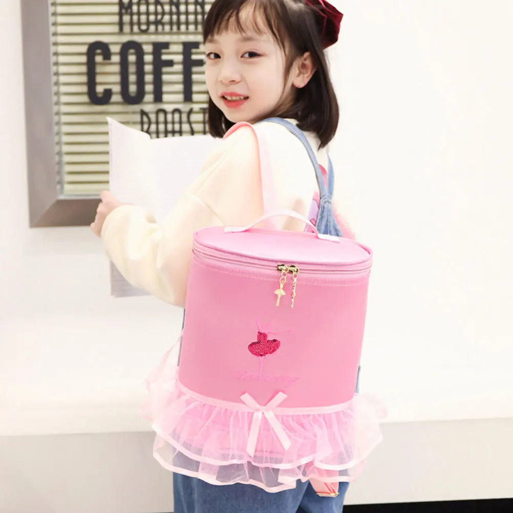 حقيبة ظهر لرقص الباليه من النايلون بسعة كبيرة وحزام قابل للتعديل وتصميم جميل لفئة الرقص اللاتيني الحديثة #1