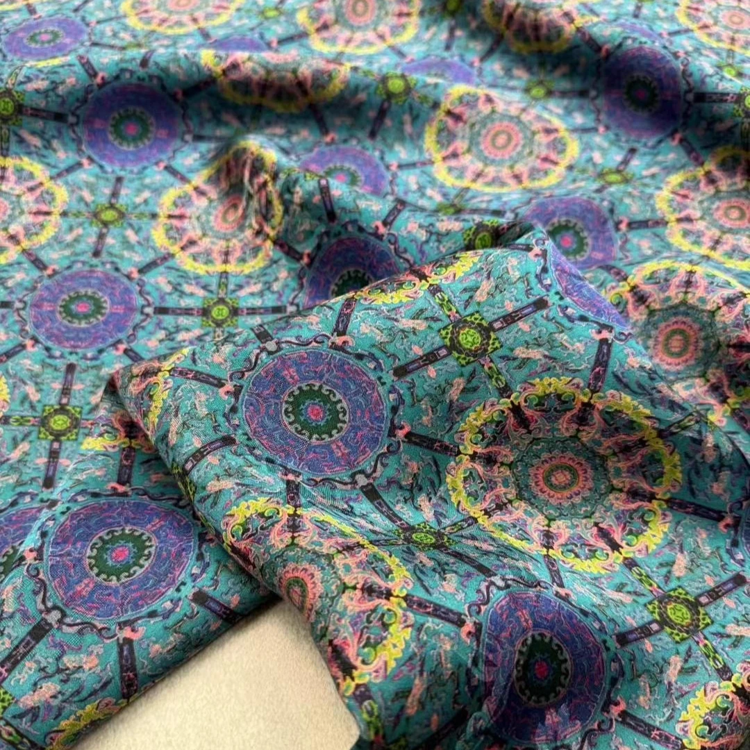 Sewing Vest - 114CM Wide 26MM Blue Printed Through-holed