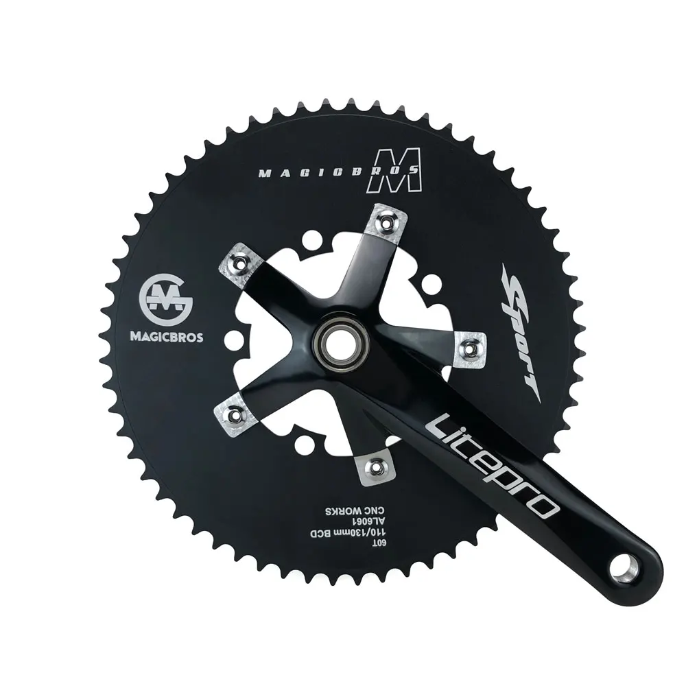 

MAGICBROS BCD 110MM 130MM Dual Use Fixed Gear Bike Round Chainring Track Bike Fixie Bicycle Single Speed Wheel Chainwheel