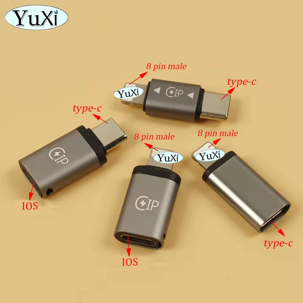 1Pc Female to Type-C Male Cable Adapter Fast Charging Adaptor Multi-Function Cable Converter For IPHONE Type C IOS Adaptor