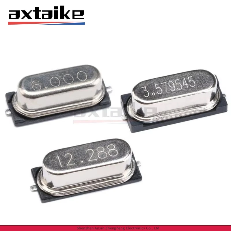 

10PCS 4M 6M 8M 11.0592M 12M 24M 25M 26M 27M 30M 32M 4.096M 22.1184 MHZ HC49S SMD Quartz Crystal Resonator Passive Oscillator