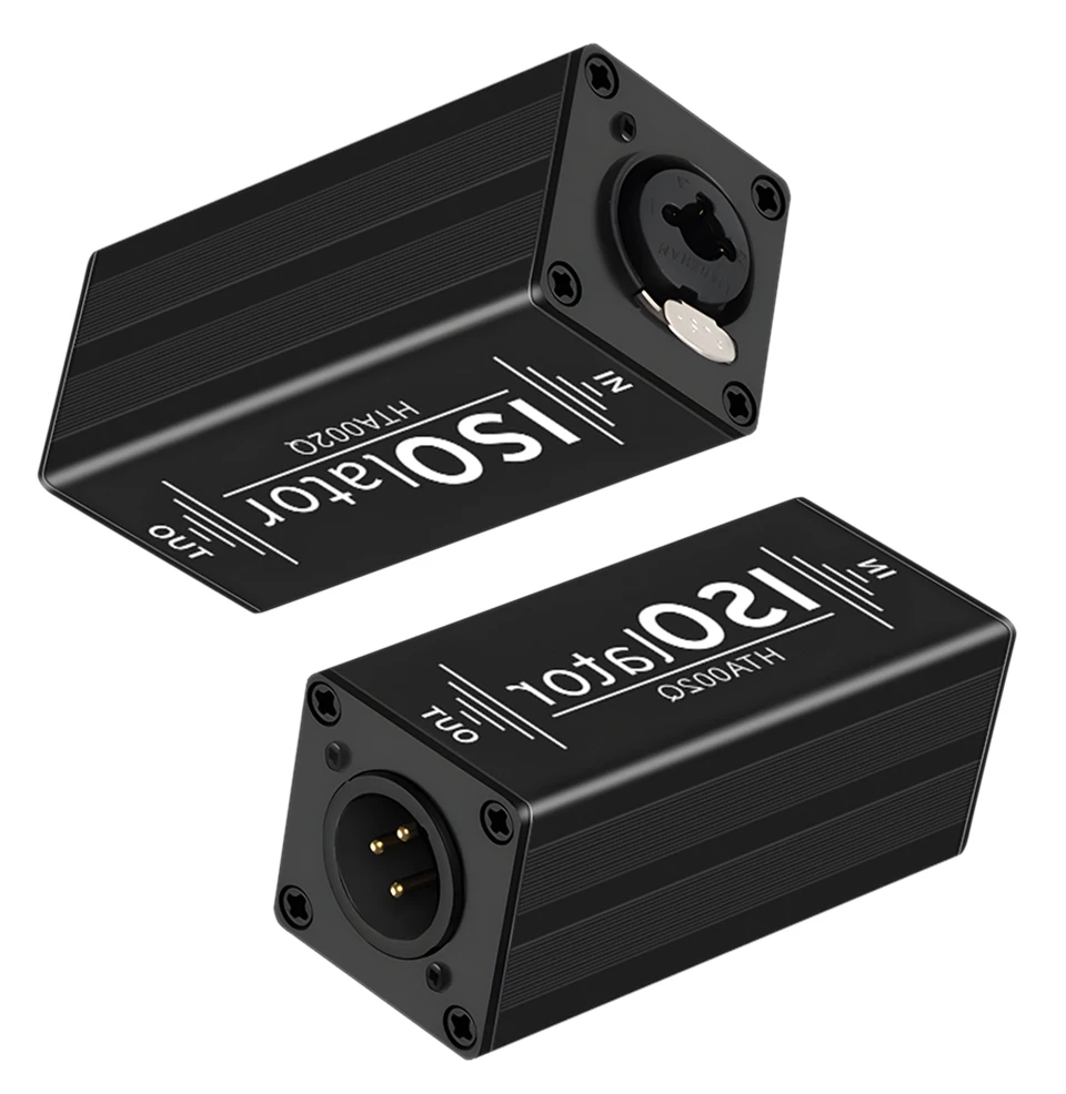 6,35-mm-Audiokabel-Isolator, Erdungsschleifen-Isolator, XLR-Buchse auf Stecker, beseitigt gemeinsame Erdungsstörungen für Soundsysteme 6.35mm Audio Cable Isolator Noise Ground Loop Isolator XLR Female to Male Eliminate – Detail 9