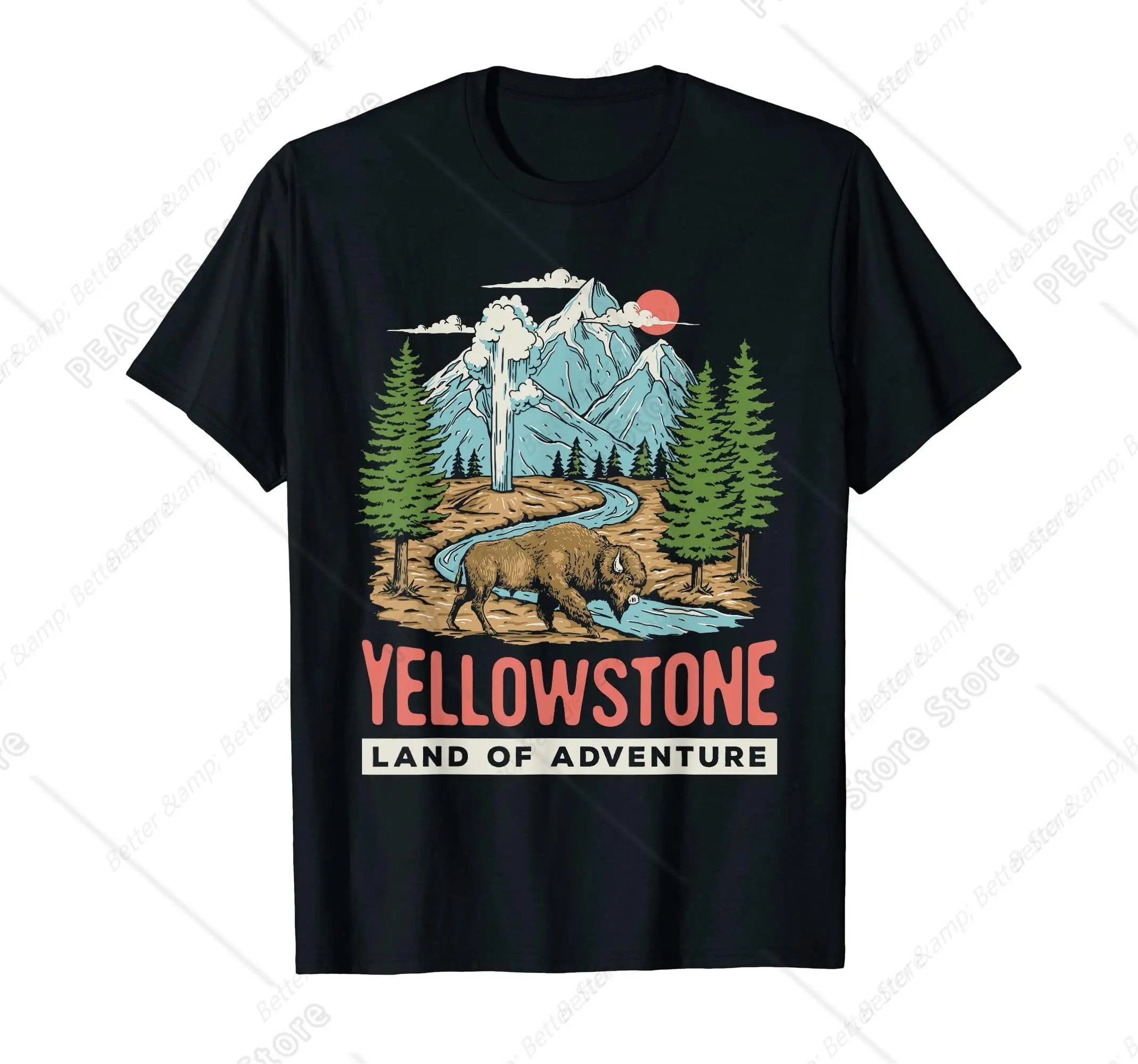 Yellowstone US National Park Vintage Gift T-Shirt