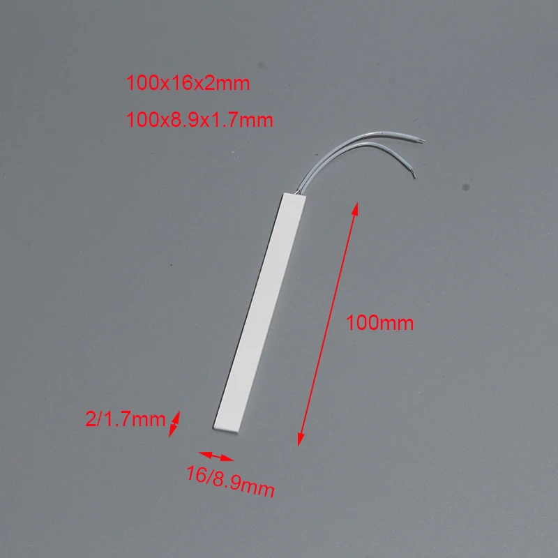 LUJINXUN 100x16x2 مللي متر حمض Clkali مقاومة السيراميك لوحة التدفئة MCH الألومينا عنصر سخان درجة الحرارة العالية 1 قطعة