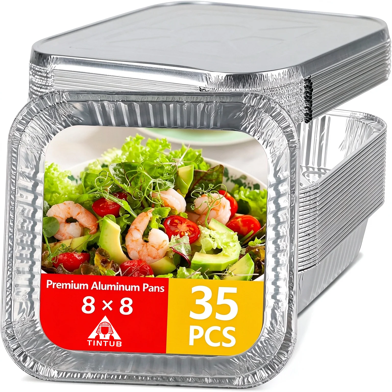 Meal Prep Or Prep Meal - 8x8 aluminiowe formy z folii aluminiowej