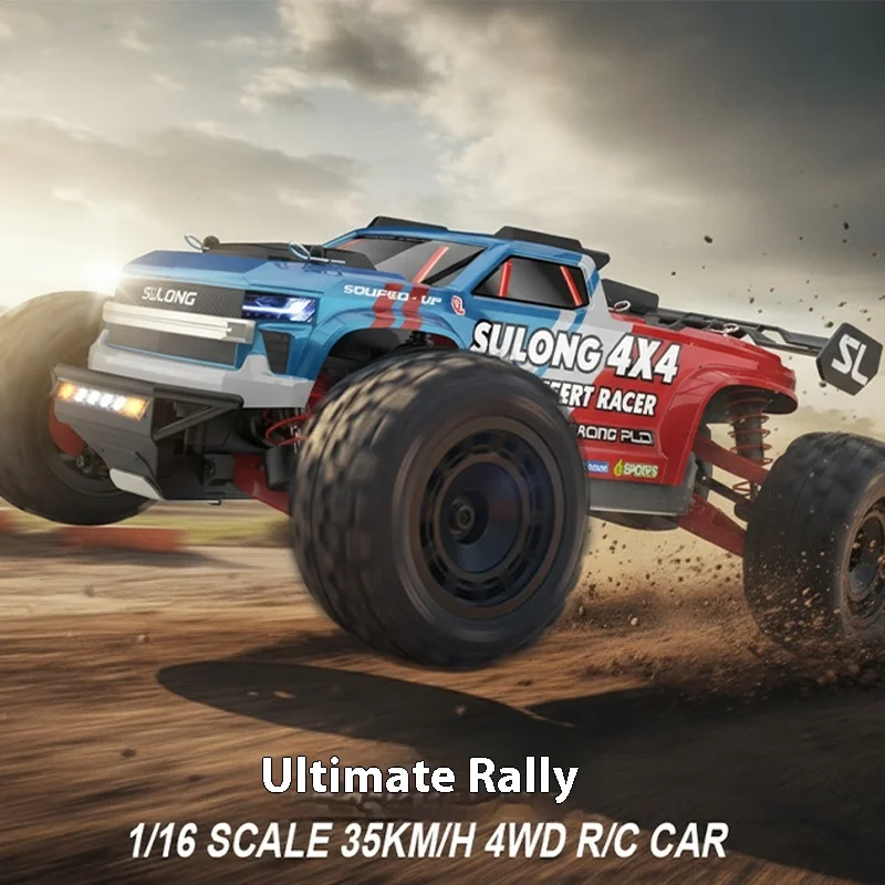 

Радиоуправляемая машинка 1/16, полноприводная, с двумя моторами, 2.4G, высокоскоростная, для дрифта, гонок по бездорожью и скалолазания, для мальчиков