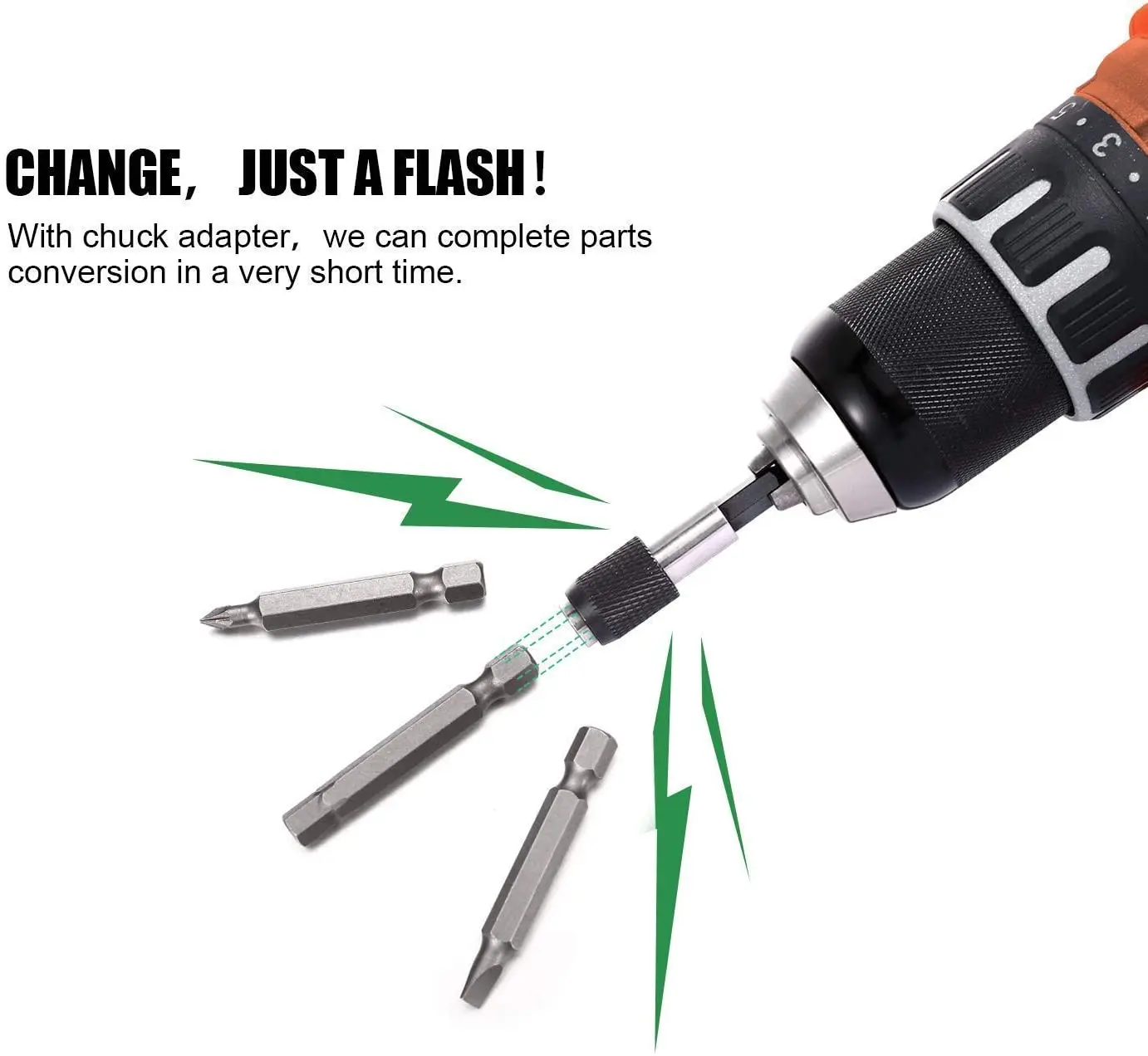 Kẹp Từ Đầu Giá Đỡ 1/4 Inch Chuôi Lục Giác Phát Hành Nhanh Tay Bit Đựng Nối Dài Cần Hexgon Bit Khoan Chuck