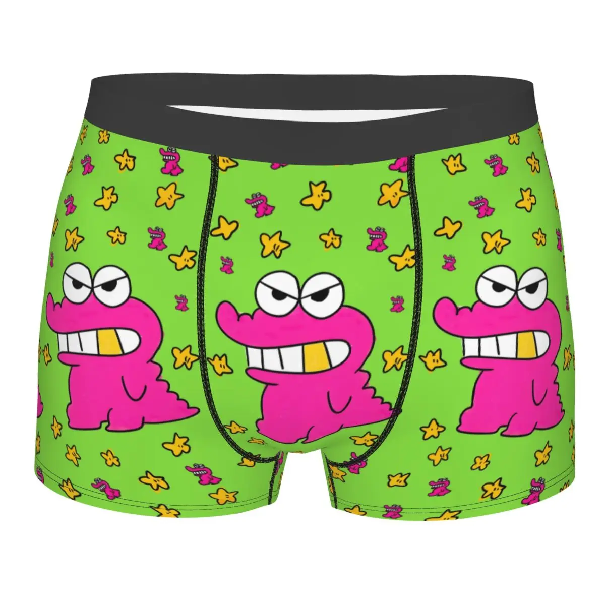 Calzoncillos Boxer personalizados C-Crayones Shin-chanes para hombre, ropa interior Popular con estampado 3D de dibujos animados, bragas, calzoncillos elásticos