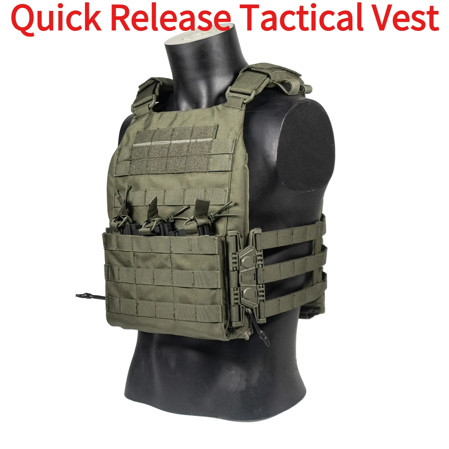 Quick Release Tactical Vest Lightweight Airsoft Vest Nylon Multifunctional Plate Carrier–Mission-Ready, Built for Speed