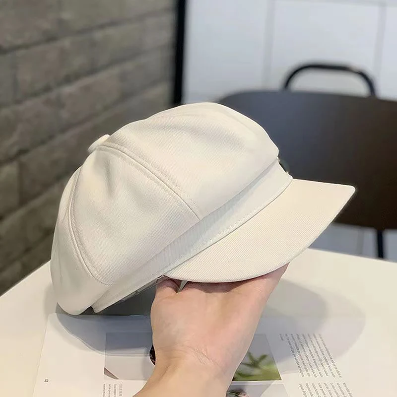 겨울 여성 베레모 여성 레트로 베레모 모자 여성용 모자 보닛 모자 여성용 팔각형 뉴스 보이 모자