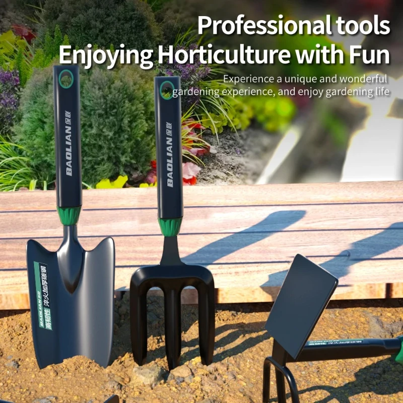 3-Piece Garden Tool Set Heavy Duty Steel Trowel Digger 5-Prong Fork Weeding  Digging Tools Ergonomic Non-Slip Handle - AliExpress 1420