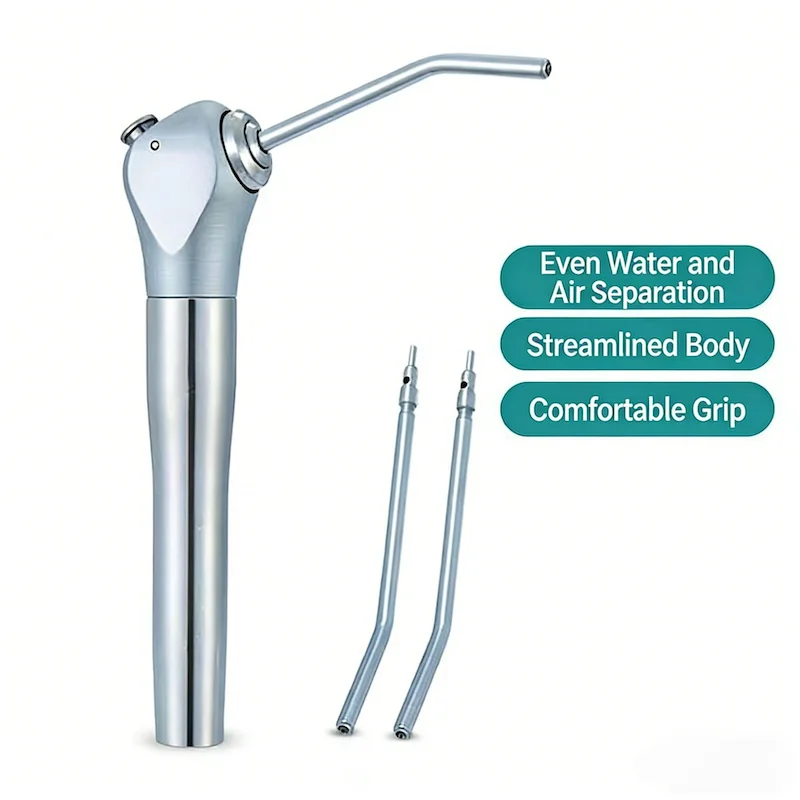 

Стоматологический 3-функциональный шприц-аппликатор (пистолет) для подачи воздуха и воды с 3 насадками для чистки, ополаскивания и охлаждения зубов (оборудование для стоматологических клиник)