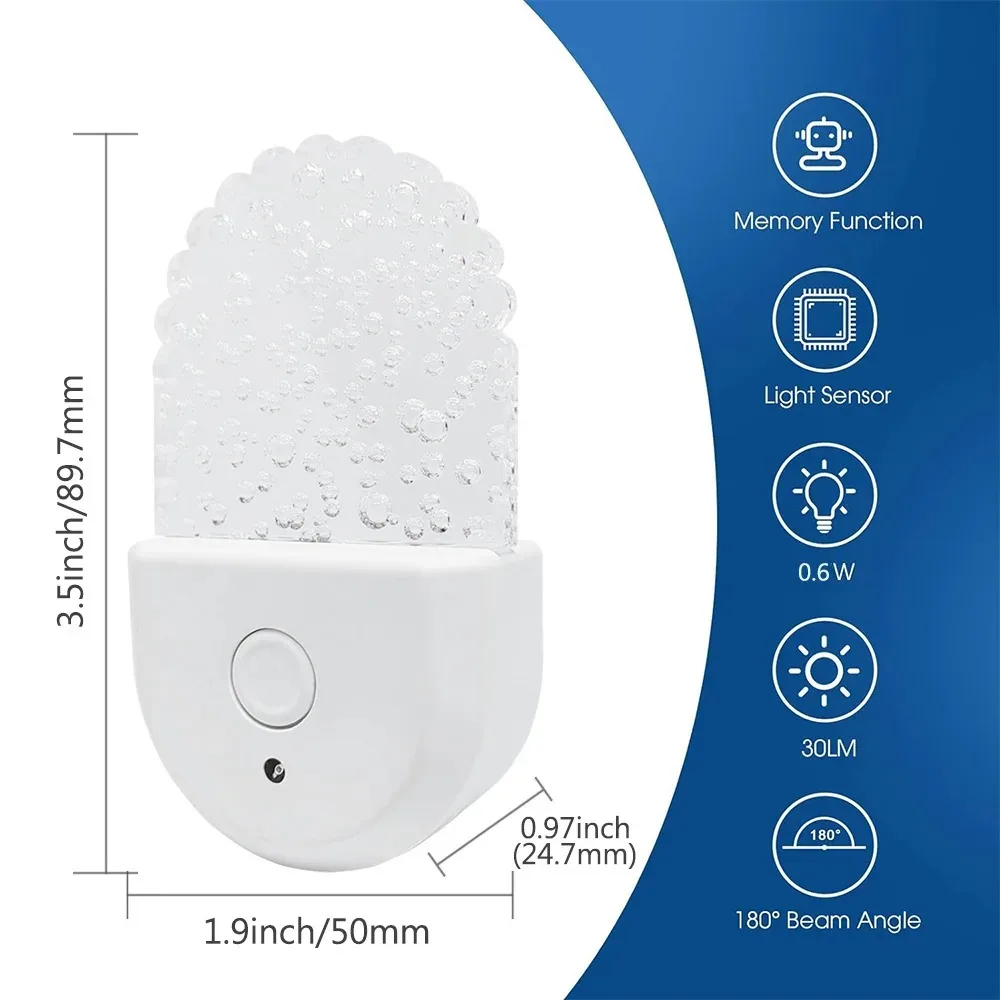 LED Night Lights EU US Plug in Dimmable Nightlight for Baby Feeding Bedside Bedroom Corridor Wireless Night Lamp Lighting