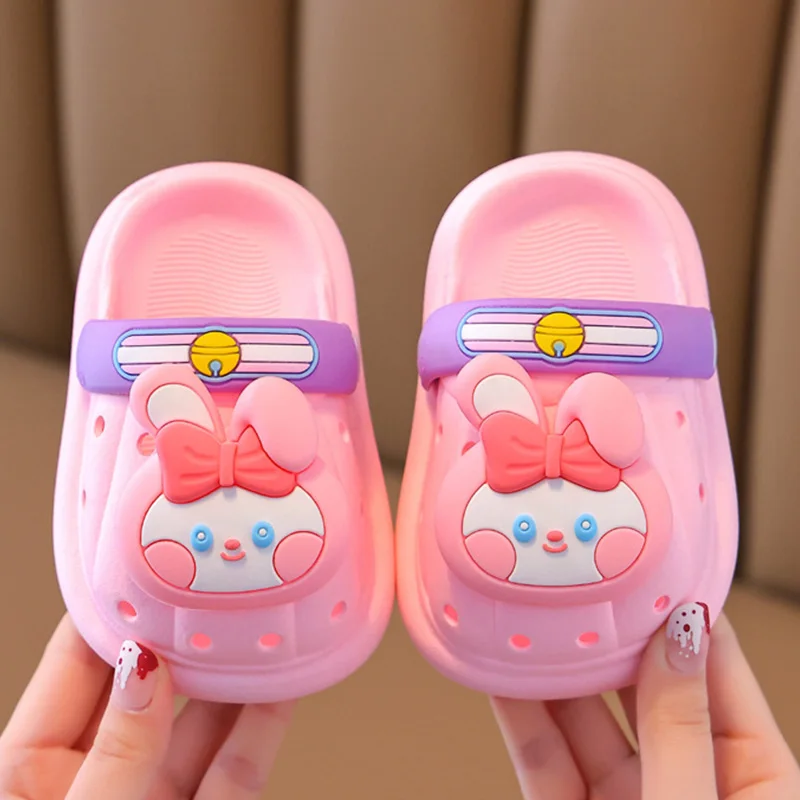 Children\'s Slippers Pvc Cartoon Summer Beach Sandals for Boys Girls Non-Slip Soft Sole Slipper Korean Cute Baby Shoes