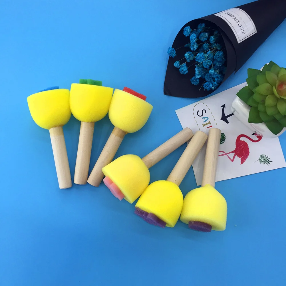 6 шт., губки для рисования детей