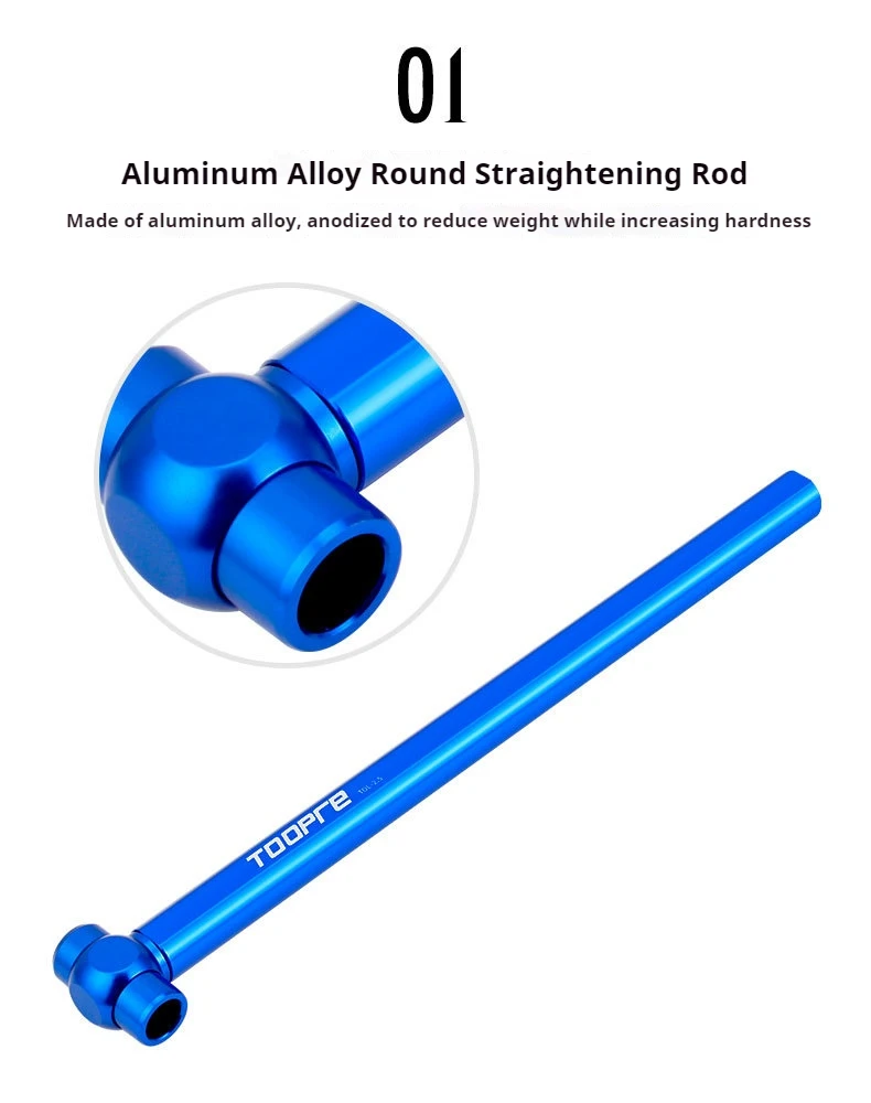 TOOPRE Mountainbike Rahmen Schwanz Haken Corrector Rad Set Hinten Zifferblatt Ohr Auge Schwanz Haken Korrektur Reparatur Werkzeug – Detail 4