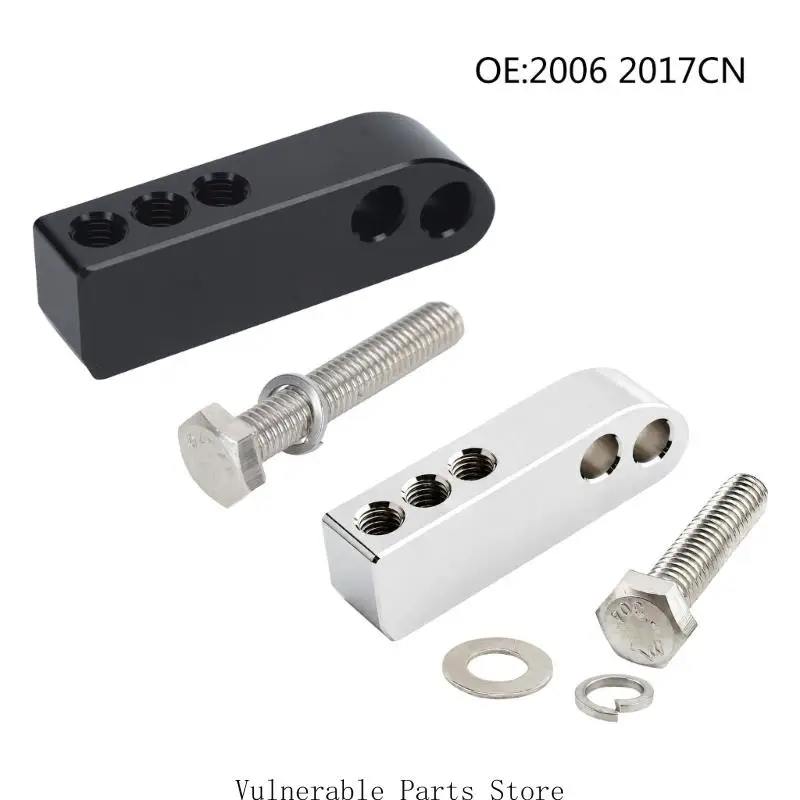 Motorcycle Headlight Support Bracket Machined Aluminum Mount with Included Bolt and Washers for Garage Repair