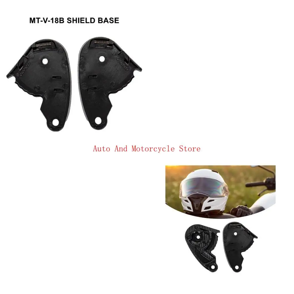 

1 Pair Helmets Face Windshield Visors Base for Darken Easy Installation