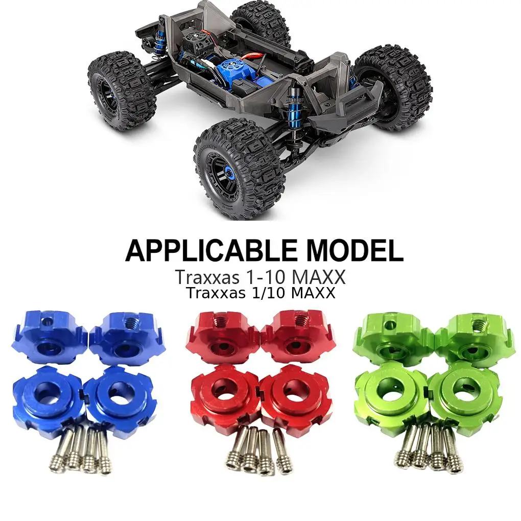 RCGOFOLLOW Aluminum Alloy Wheel Hex Mount RC Upgrade Part Adapter For 1/10  MAXX RC Car Part RC Car Accessories view 6