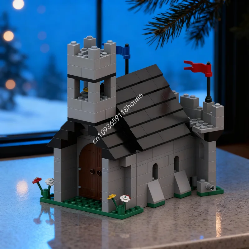 301pcs MOC Castle Classic Church Model Building Christmas Gifts Blocks Architecture Assemble Toys DIY Creative Idea Education