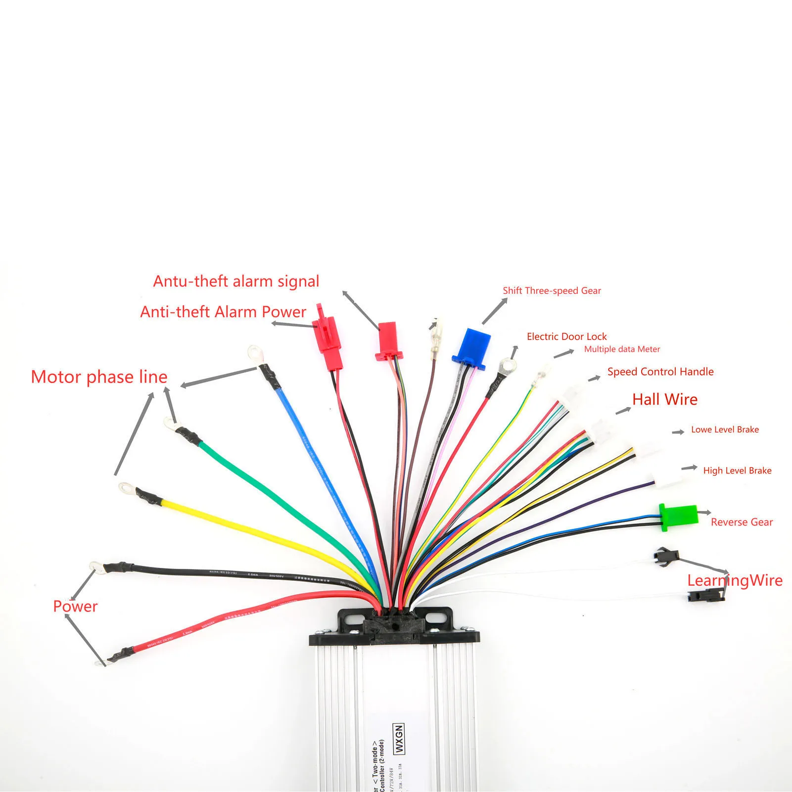 전기 스쿠터용 전기 브러시리스 속도 모터 컨트롤러, 48V, 60V, 64V, 1000W-1500W, 신제품
