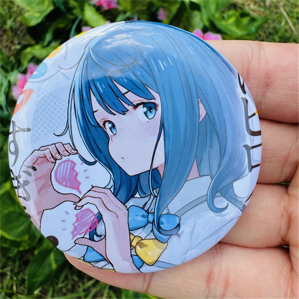 58mm Anime Makeine 너무 많은 패배 영웅 Yanami Anna 코스프레 의상 배지 핀 SPTE Tinplate 브로치 소품 선물