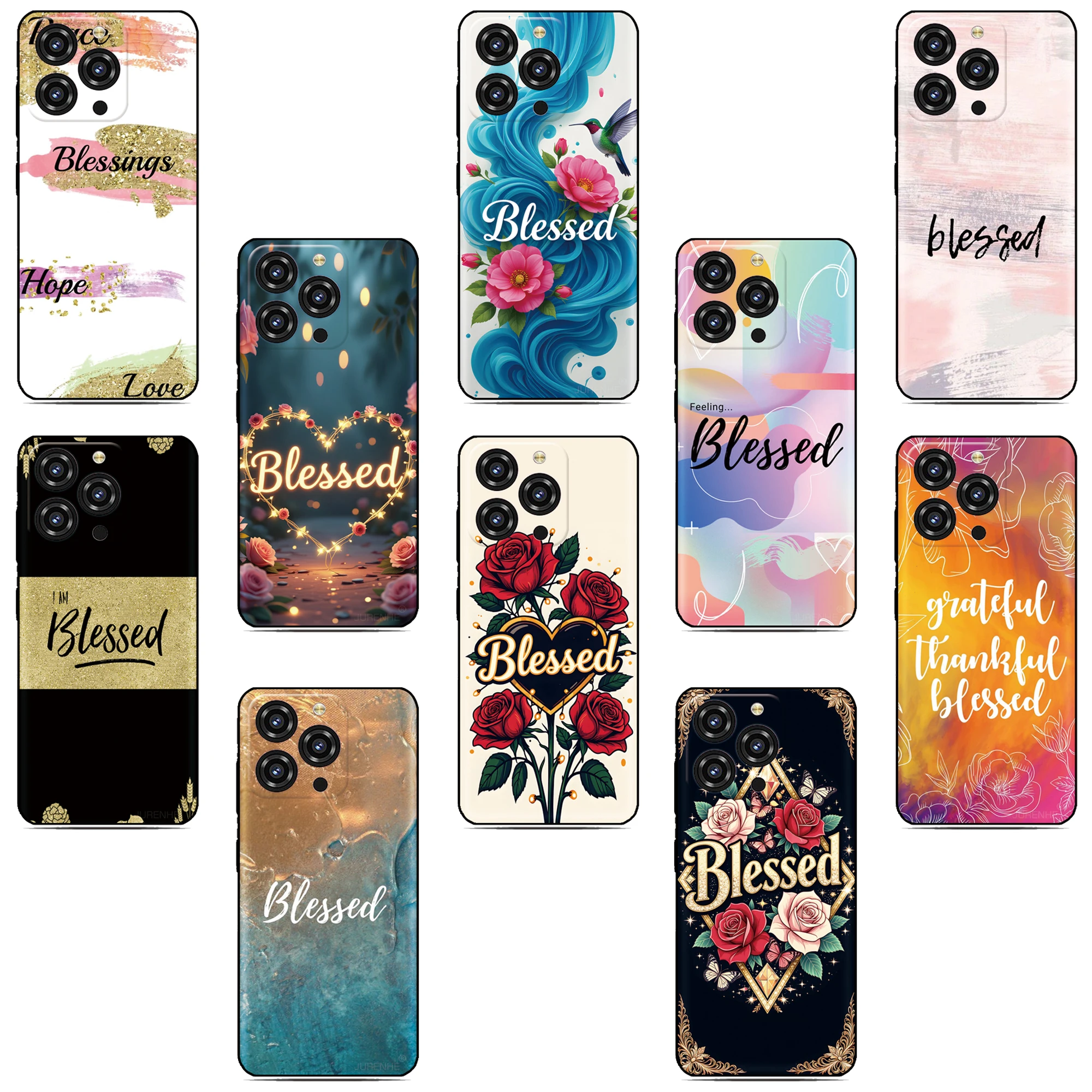 Blessed Text Phone Case For Ulefone Note 20 19 18 Ultra 10 12 13 14 15 16 17 Pro 13P 12P 11P 10P Customized Photo Soft Cover