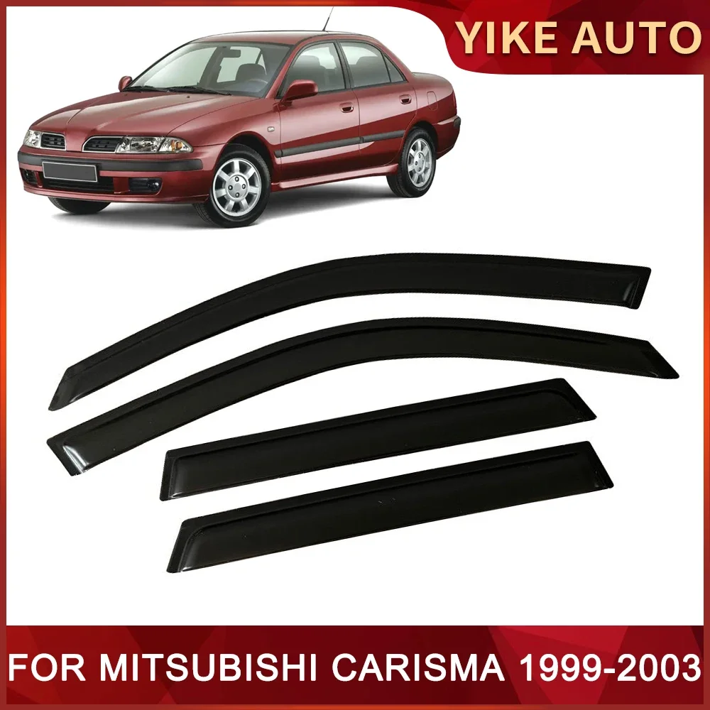 Window Visor for MITSUBISHI CARISMA 1999-2003 SEDAN Weathershied Door Visor Wind Sun Rain Guards Side Window Wind Deflectors