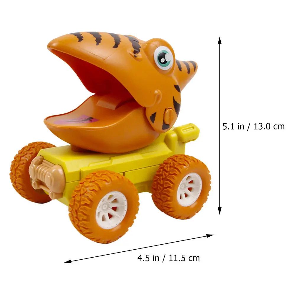 1Pcs Dinosaur Inertial Car ABS Material Antiwear Fall Resistant Inertial Vehicle Kids Gift Dinosaur Vehicle Toy
