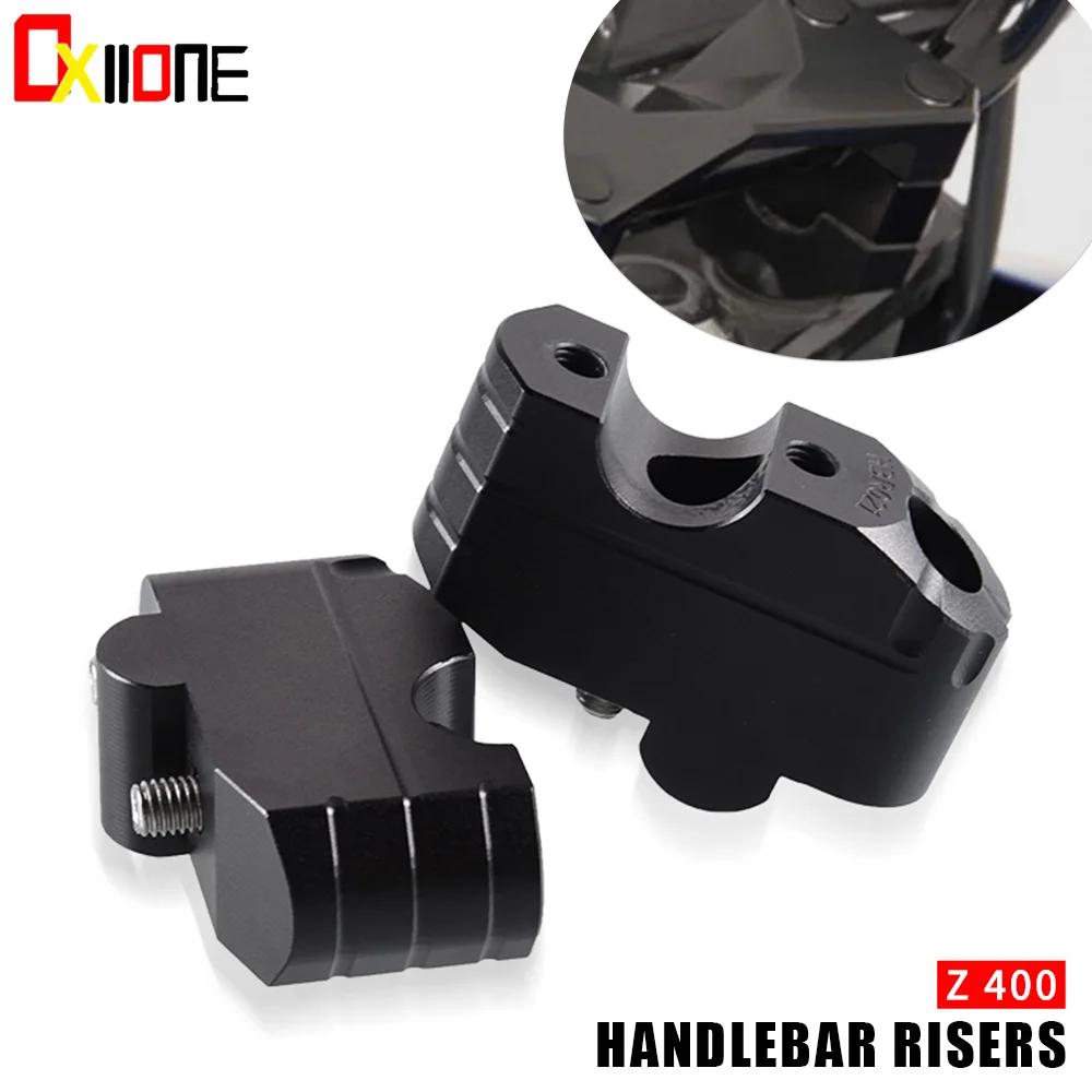 Handle bar Risers FOR KAWASAKI Z400 Z 400 CNC Aluminum Motorcycle Accessories Handlebar height increase Handlebar Riser