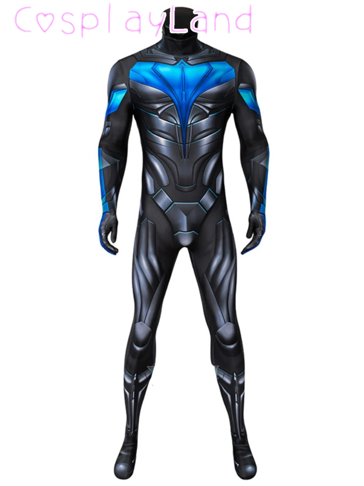 Night Titan Halloween Carnival Cosplay Wing Dick Grayson Zentai Costume Superhero Robin 3D Printing Jumpsuit With Eye Mask