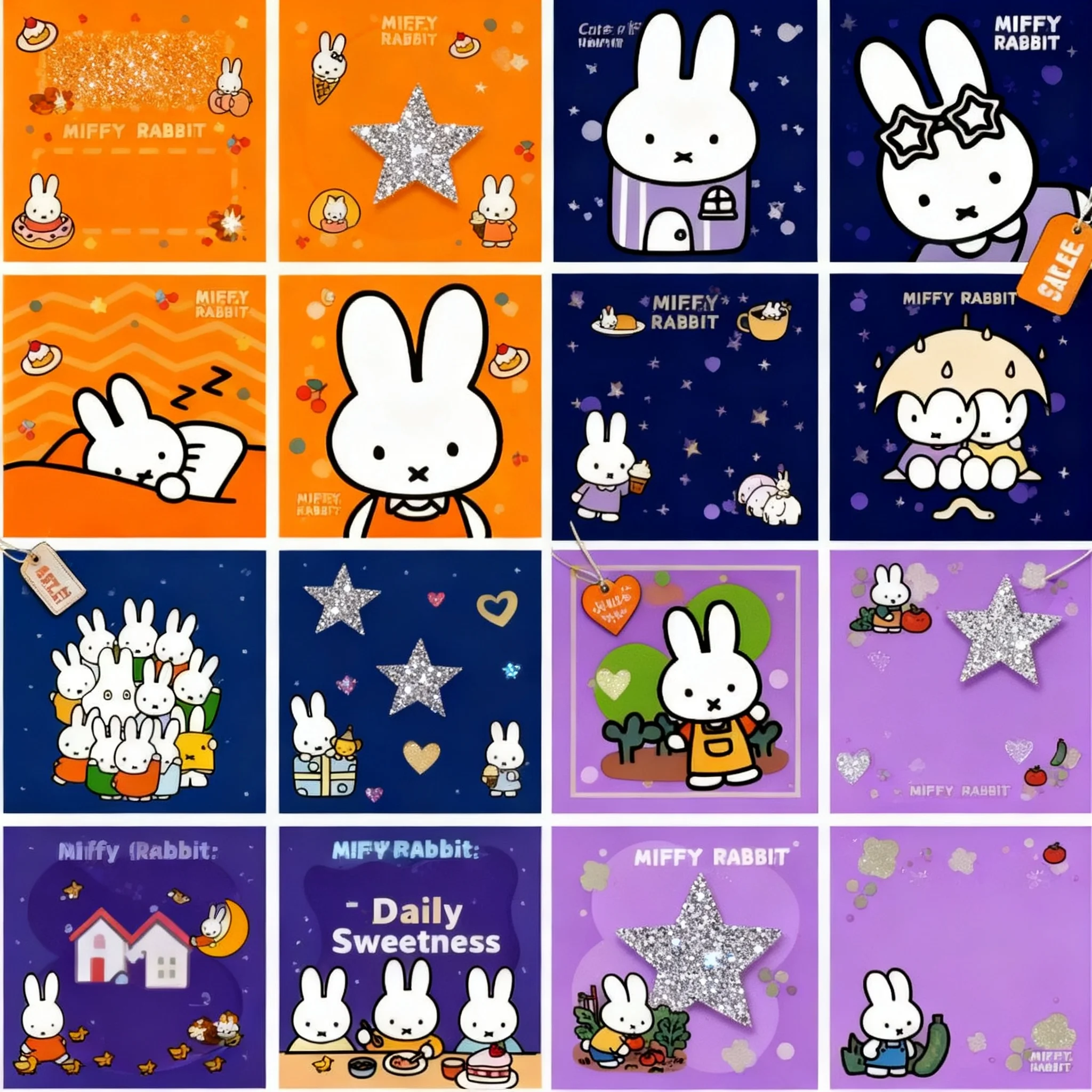 

Cute Miffy Post-it Notes 80 320 Sheets Adhesive Messaging Cartoon Merchandise