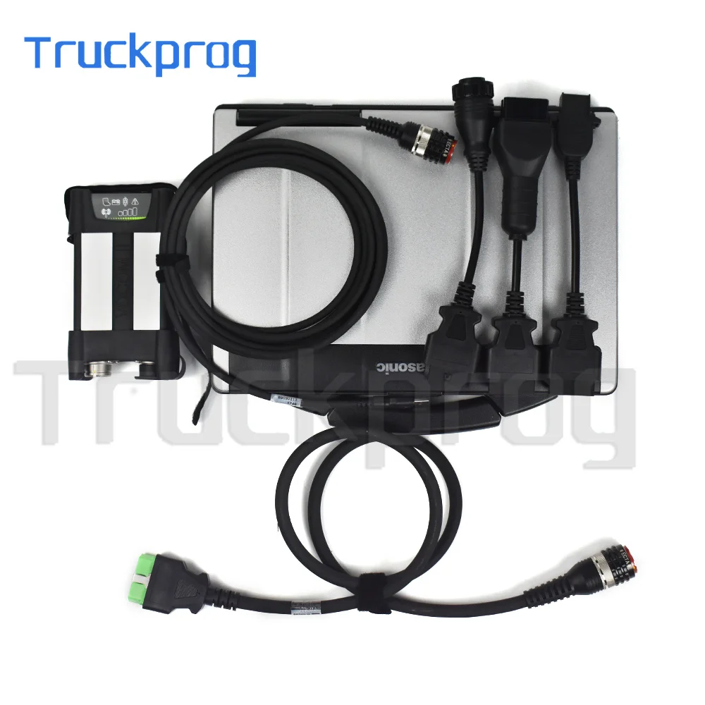 

For VOCOM II 88894000 WIFI VOCOM 2 PTT 2.8 for UD MACK RENAULT Truck Loader Excavator Diagnostic Tool+ CF53 Laptop