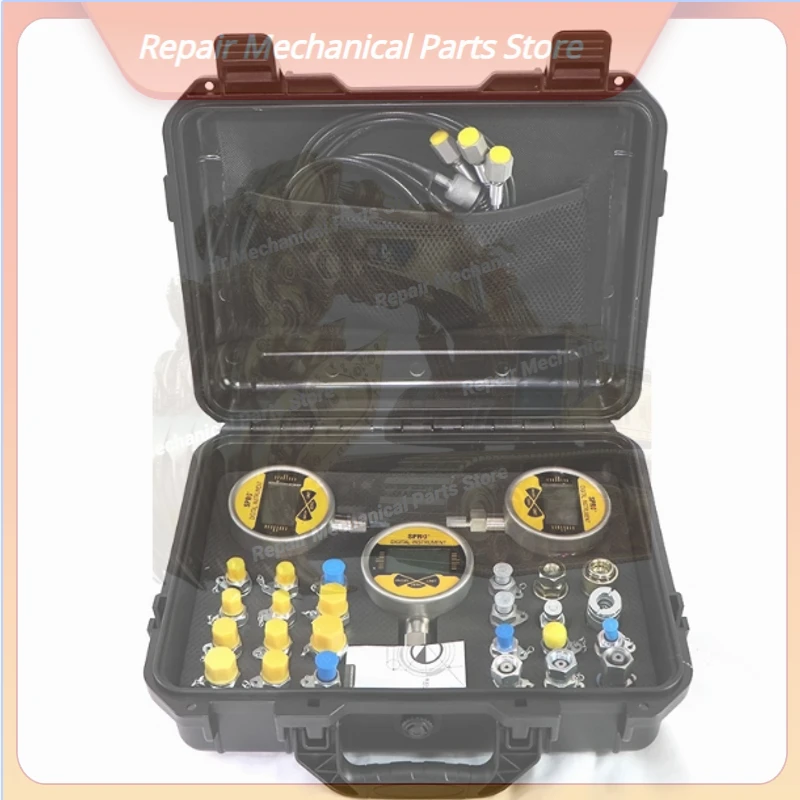 

3 Gauges Hydraulic Pressure Gauge Set Diagnostic Test Kits Suitable All Model Device