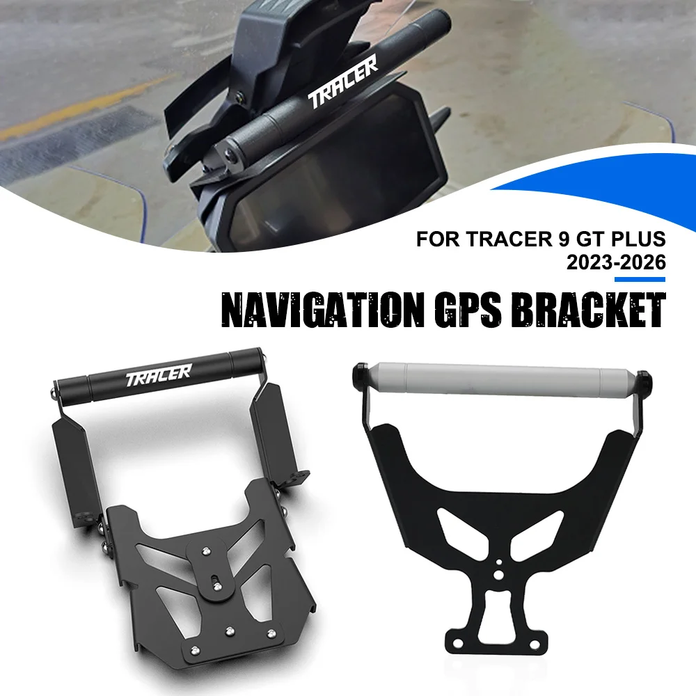 Supporto per estensione staffa per cellulare per Yamaha Tracer 9 GT Plus 2023-2024-2025-2026 Supporto per telefono di navigazione Accessorio per moto