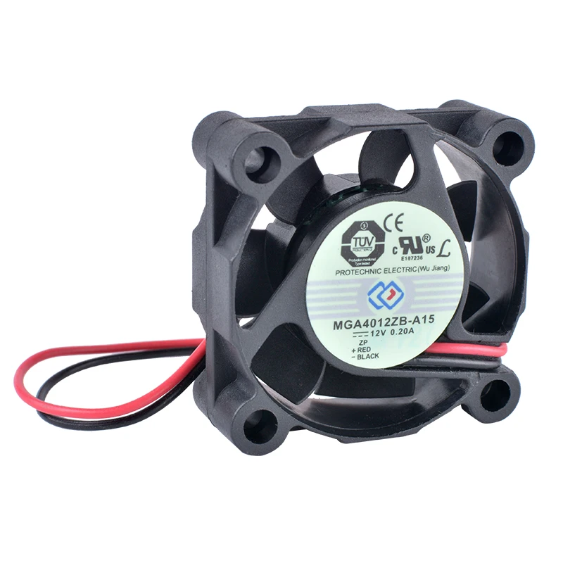 

COOLING REVOLUTION MGA4012ZB-A15 4cm 40mm 4015 12V 0.20A 2-wire double ball bearing large air volume cooling fan