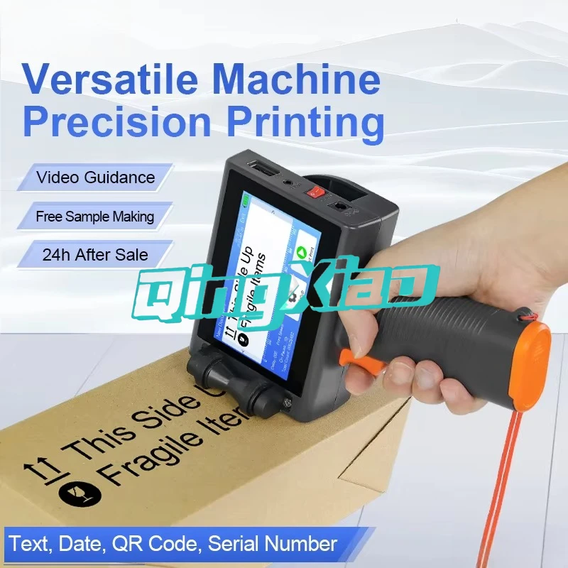 Handheld Inkjet Printer Production Date Two-Dimensional Code Logo Printer Packaging Bag Plastic Bottle Inkjet Printer High Speed