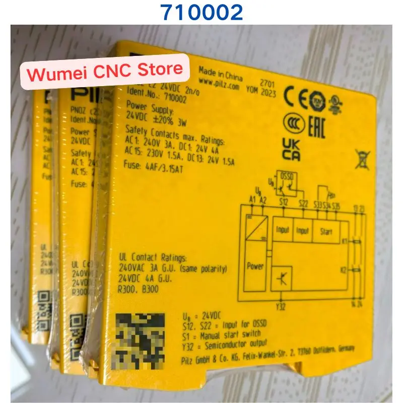 Brand New Original Safety Relay PNOZ c2 710002 1 Piece If You Need Other Specifications, Please Consult