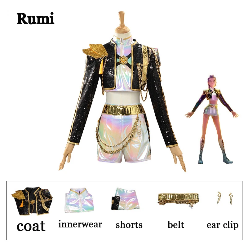 Anime Film K-Pop Zoey Rumi Mira Cosplay Kostuum Idool Meisje Uniform Pruik Rollenspel Halloween Carnaval Outfits