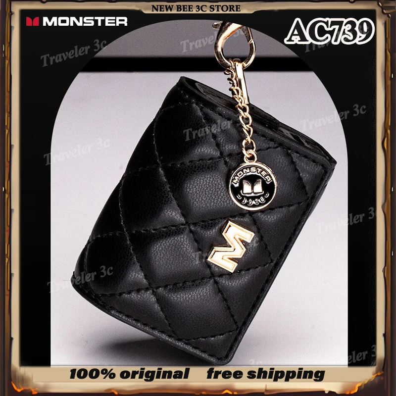 2026 NEW Monster AC739 Open-Ear Bluetooth Wireless Earphones Bluetooth 6.0 HD Stereo Sound Lightweight Music Earphones 300mah