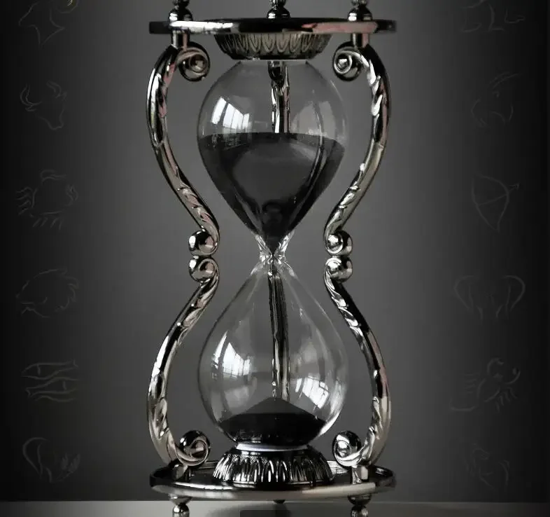 

Twelve Constellations Metal Hourglass 30 minute Timer Creative Decorations Home Decorations Gifts For Men's Girlfriends