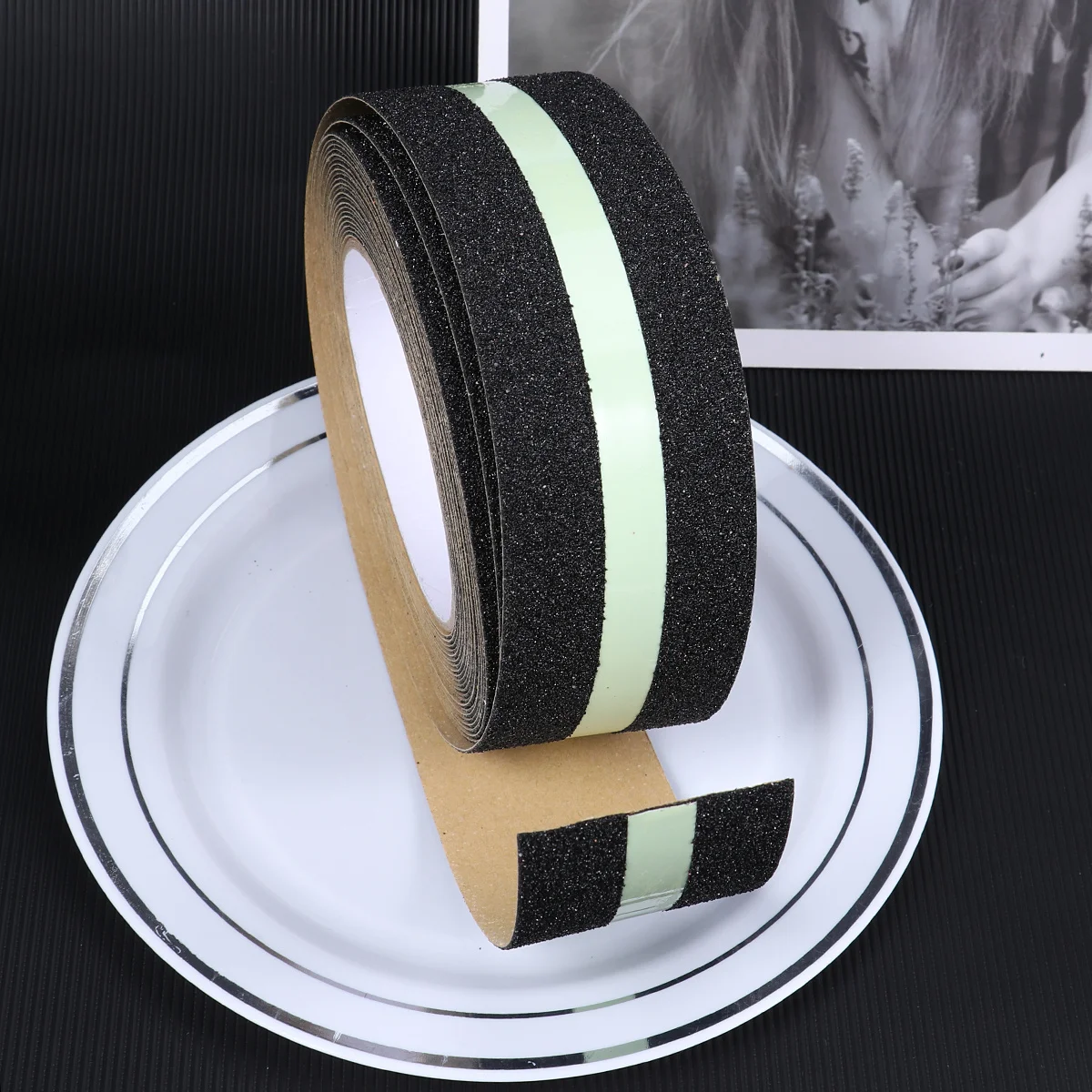 8 متر 5 سنتيمتر المضادة للانزلاق الشريط متجمد سطح لاصق قبضة ملصق للخارجية الدرج الممرات سلالم حديقة الطابق الرخام الخشب الخرساني #3