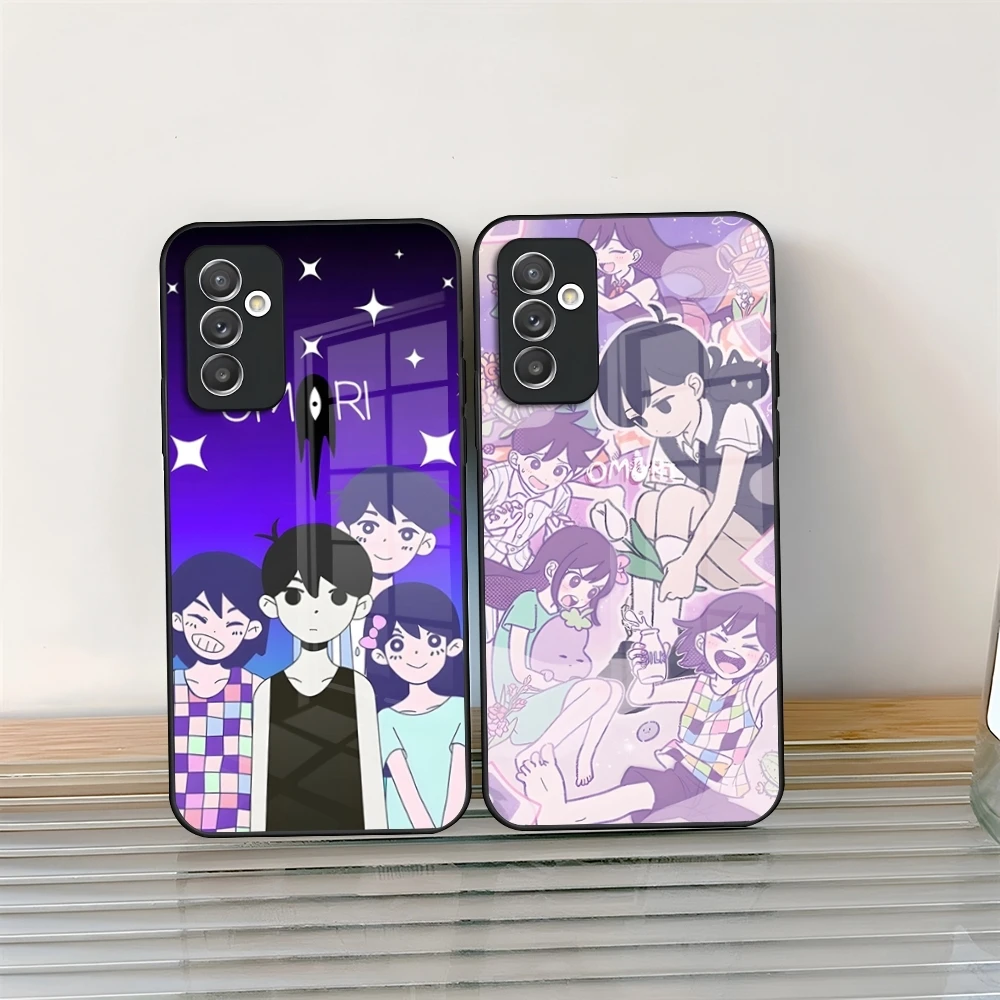

Чехол для телефона Game Omori Glass для Samsung Galaxy S24 S25 S21 S22 S20 S23 Ultra Fe Plus A34 A54 A24 A16 A52 M54 Cover