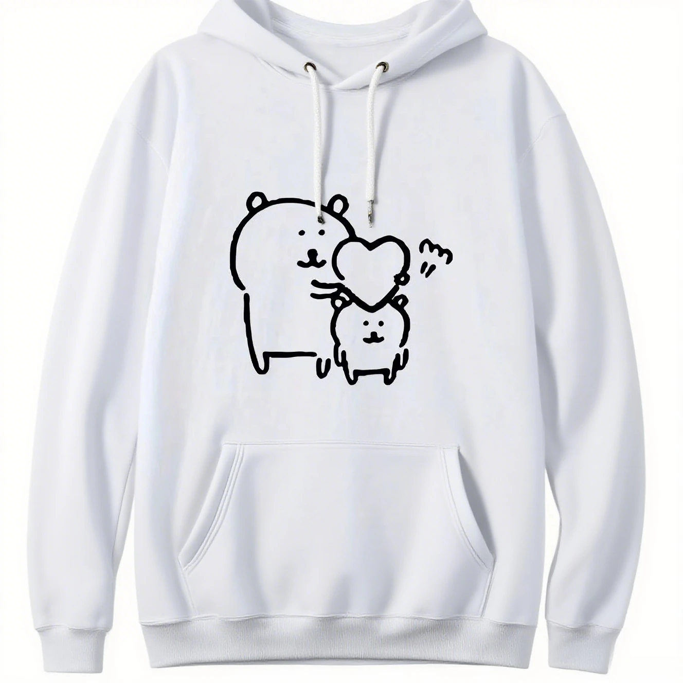 

Забавный мультяшный графический принт, осенние и зимние мужские и женские толстовки из чистого хлопка, повседневные уличные спортивные тренировочные бренды