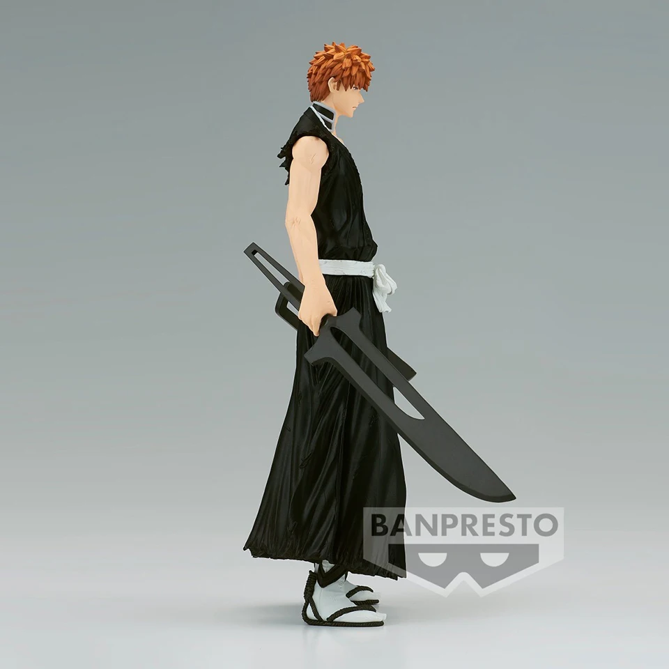 Original Genuine  Banpresto Bleach 17cm Kurosaki Ichigo Action Figurine PVC Statue Model Desktop Decoration Toy Gift For Kid