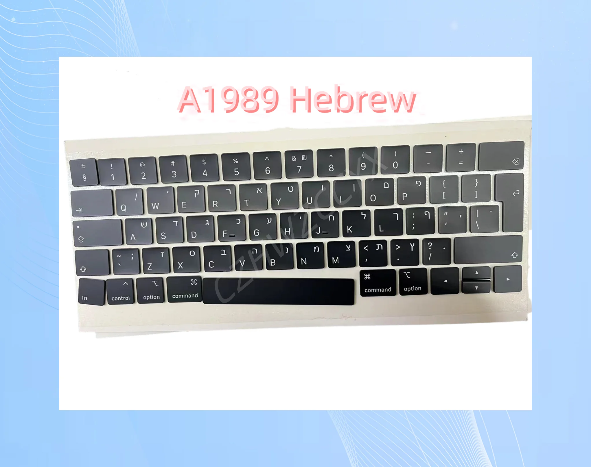 

Клавиатура для ноутбука A1989 A1990, клавиши для Macbook Pro Retina 13 "15", колпачки для клавиш 2018 2019 года, клавиши для иврит версии