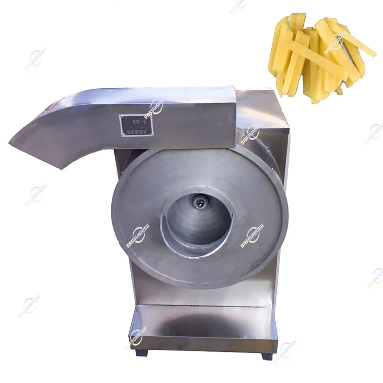 Automatic Commercial Electric Potato Chips Slicer Strip French Fry Price Cutter Fries Cutting Machine